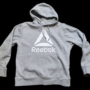 Reebok Gray Men's Hoodie with Logo